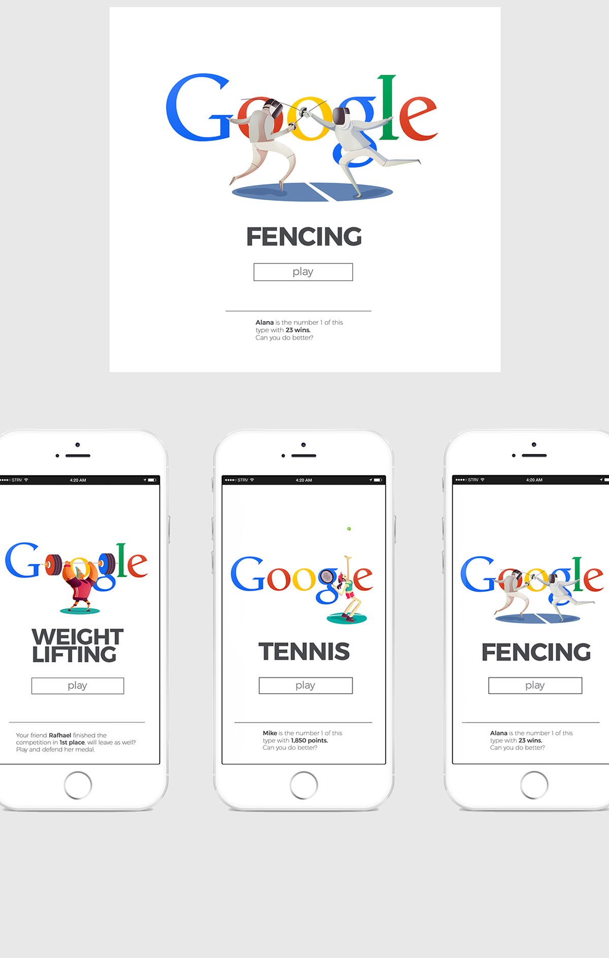 Google Doodles 插畫創(chuàng)意形象設(shè)計(jì)展示 插圖設(shè)計(jì)瀏覽器展示