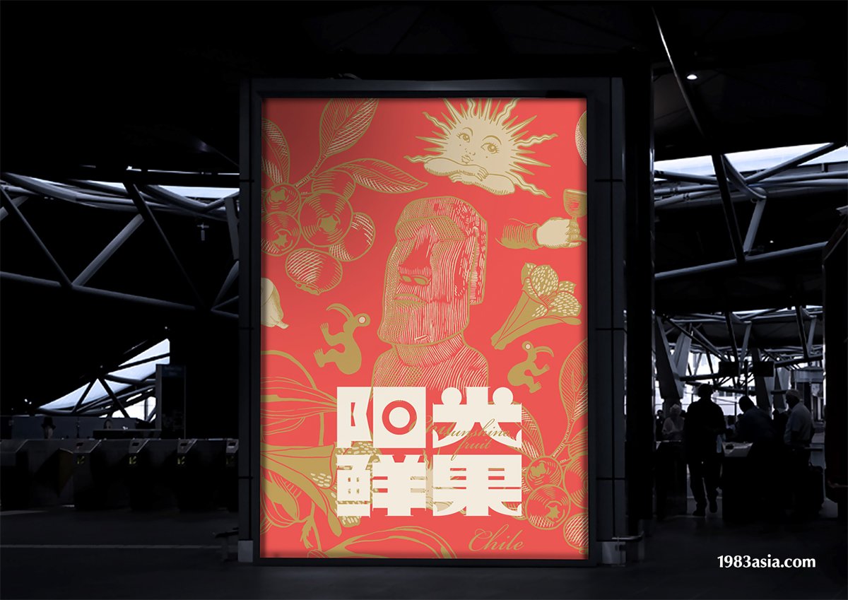 陽光鮮果品牌形象設計  標志海報應用