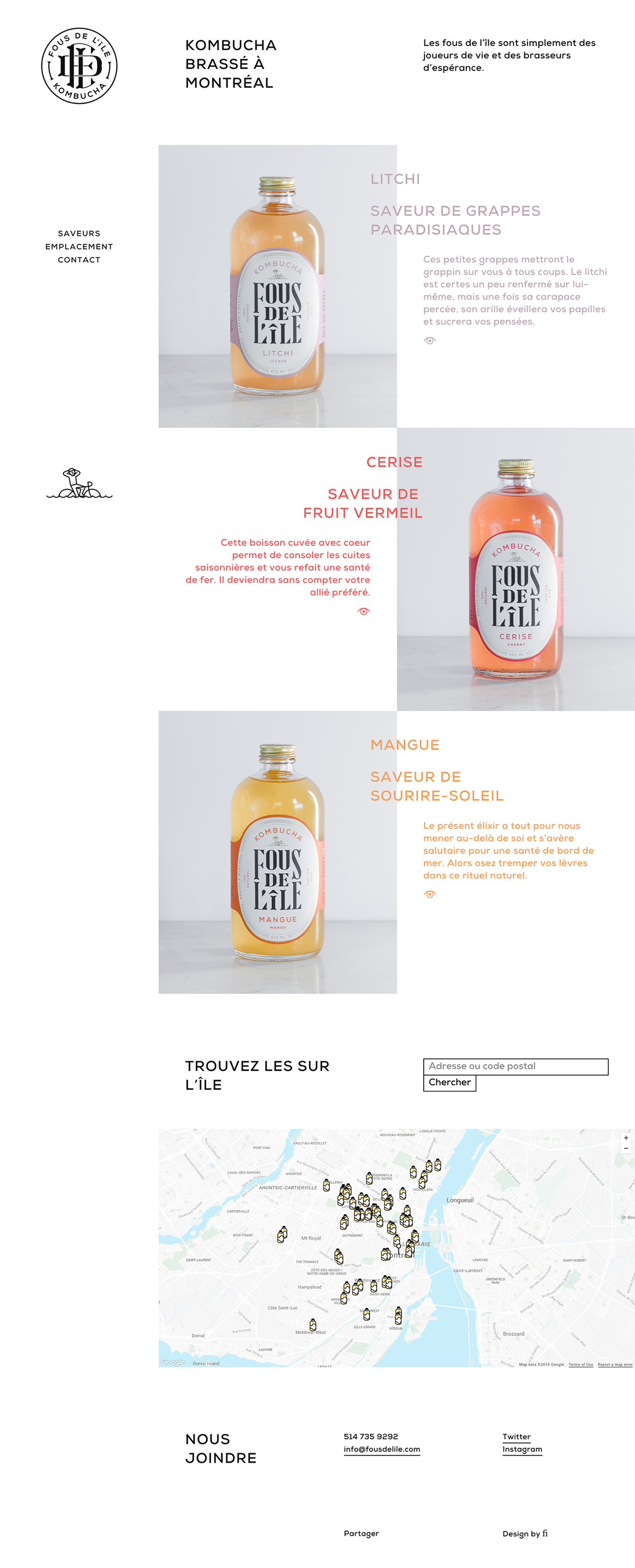 FOUSDE　LILE酒水品牌形象設計  網站設計