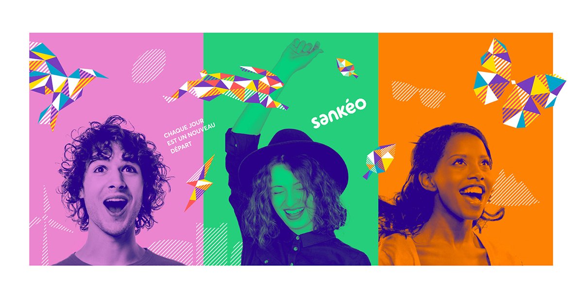 Sankéo交通網絡品牌形象升級，海報展示，品牌形象升級，深圳品牌設計，左右格局