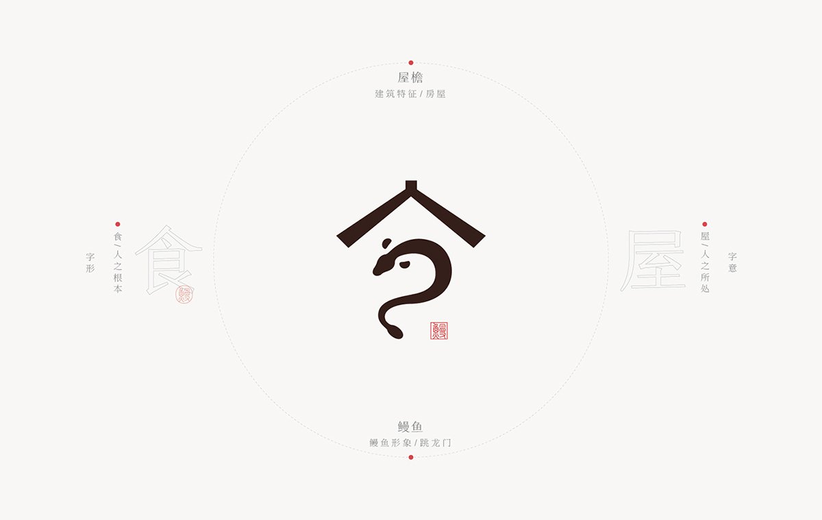 深圳品牌設(shè)計  深圳品牌策劃  鰻岐屋餐飲品牌形象塑造  標(biāo)志設(shè)計
