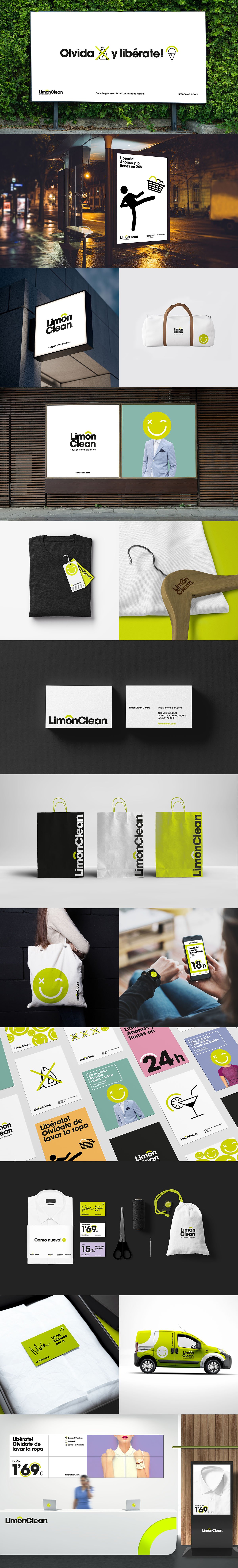 深圳品牌設(shè)計 LimónClean洗衣店品牌形象設(shè)計  標(biāo)志設(shè)計