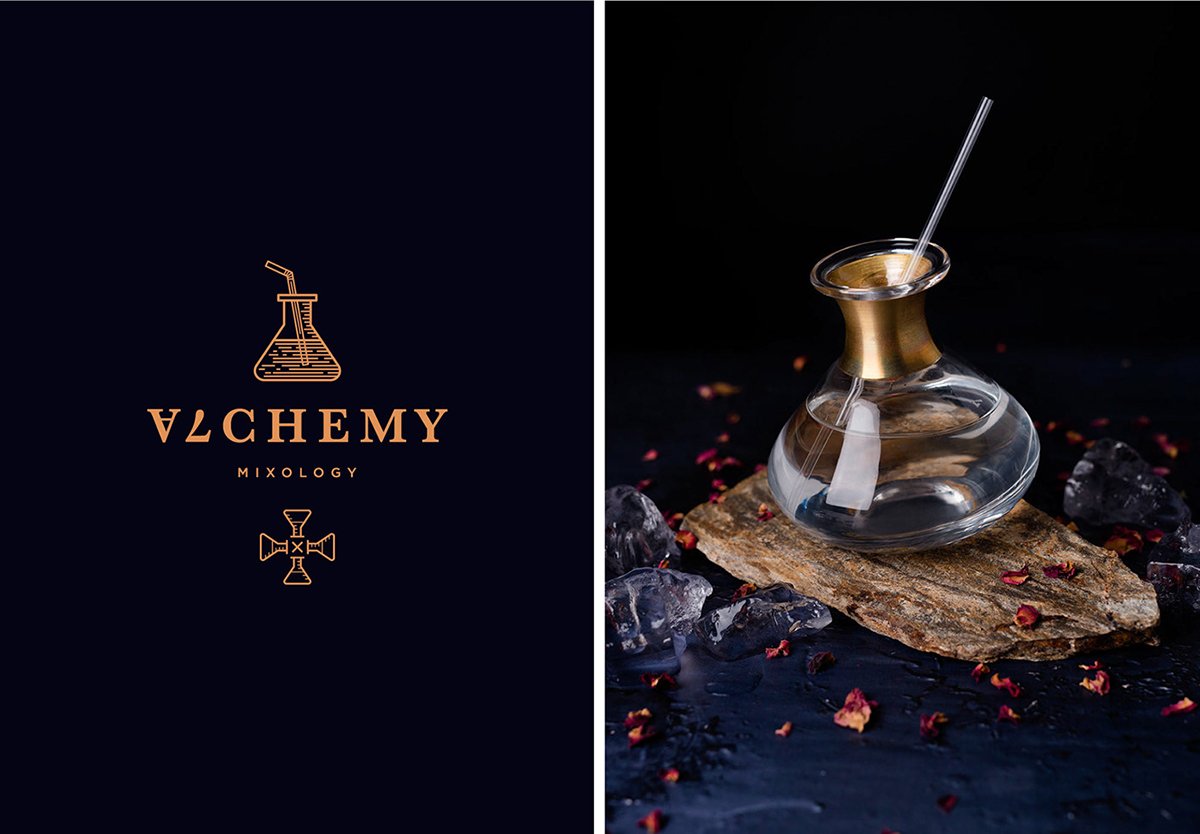 Alchemy Bar雞尾酒酒吧品牌設計欣賞,酒吧品牌設計，餐飲品牌設計，酒吧品牌策劃，酒吧品牌全案策劃，餐飲品牌策劃，深圳品牌設計，深圳品牌策劃，深圳品牌全案策劃，深圳品牌形象塑造，深圳包裝設計的，左右格局
