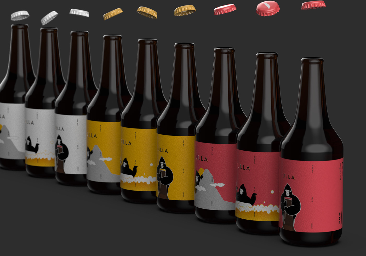 精釀啤酒ULLA品牌設計——品牌IP化案例欣賞，餐飲品牌設計，品牌設計公司，品牌IP化，深圳品牌設計，左右格局