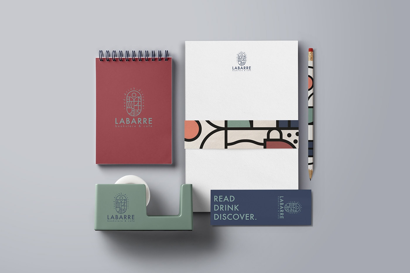 個性化Labarre書店和咖啡館品牌設計，餐飲品牌設計，餐飲品牌策劃，深圳品牌設計，左右格局
