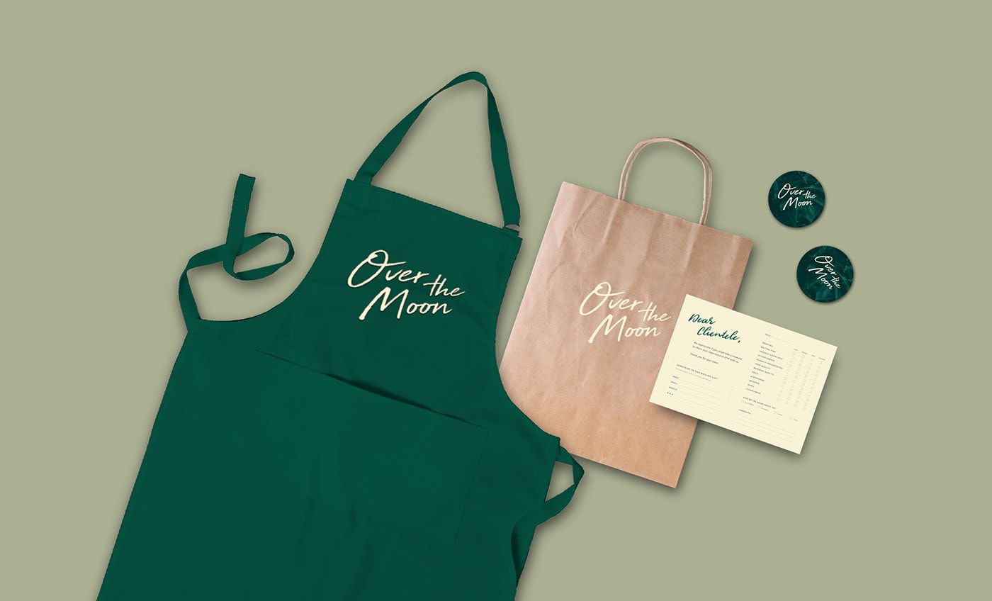 國際精品酒店品牌塑造——Over the Moon 品牌形象設計，酒店品牌設計，品牌形象塑造，深圳品牌設計，左右格局