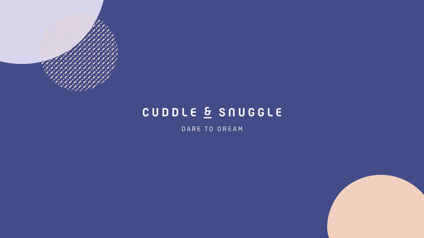 現代奢華Cuddle Snuggle家紡品牌設計和品牌策劃案例，家居品牌設計，家居品牌策劃，深圳品牌設計，左右格局