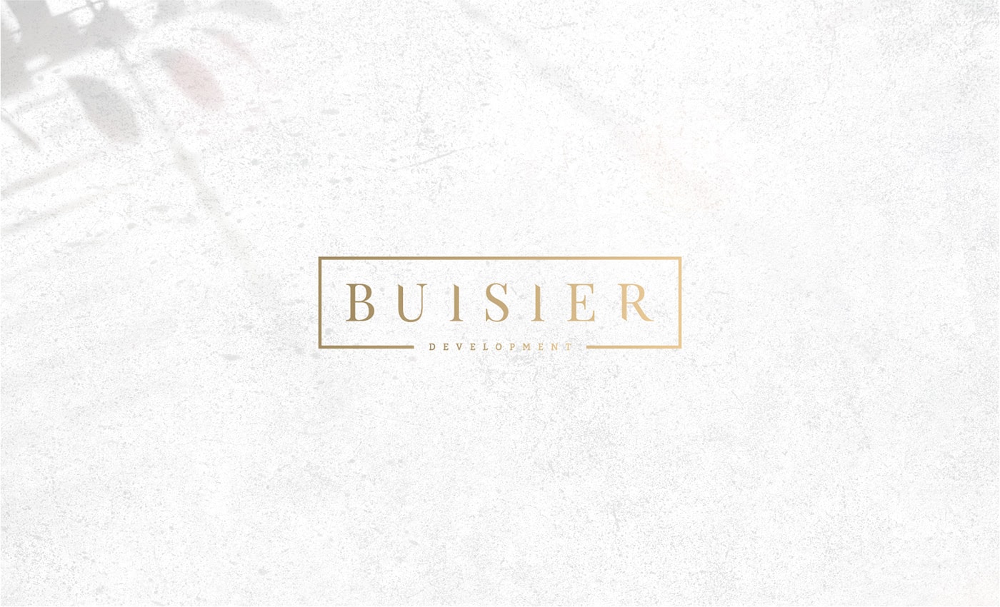 Buisier 精品房地產開發公司品牌形象設計，建筑品牌設計，企業形象設計，深圳品牌設計，左右格局