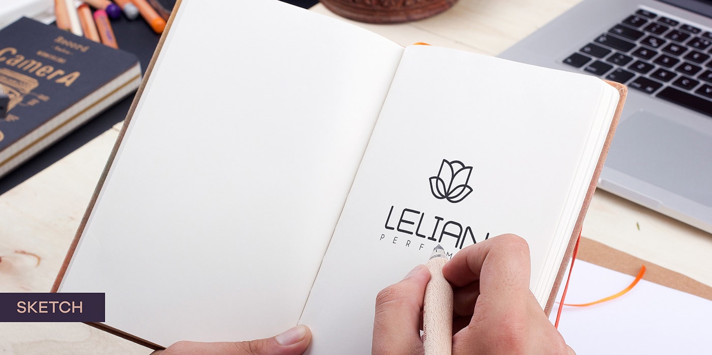 簡約精致 LELIAN 香水奢侈品品牌設計案例，香水品牌設計，化妝品品牌設計，深圳品牌設計，左右格局