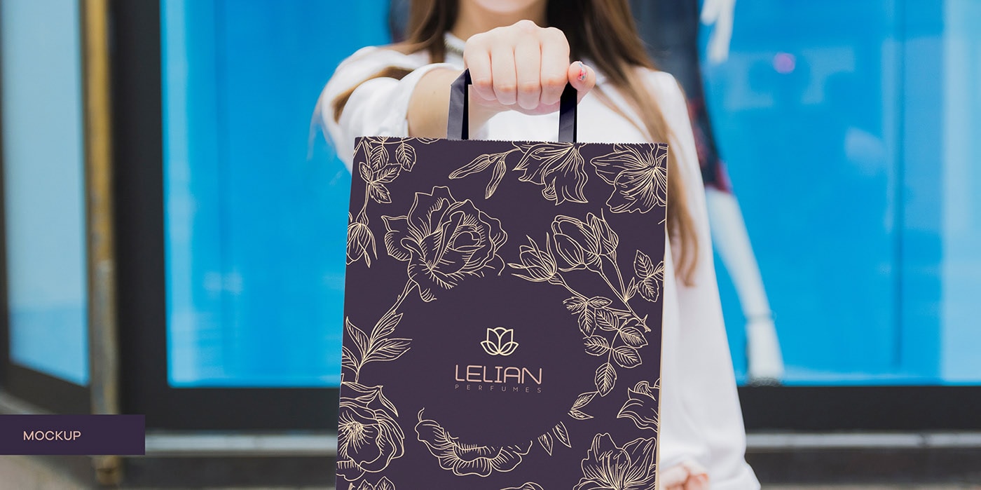 簡約精致 LELIAN 香水奢侈品品牌設計案例，香水品牌設計，化妝品品牌設計，深圳品牌設計，左右格局